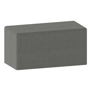 Shapes Series II Vinyl Soft Seating - Rectangle (18" High) - Gray Crosshatch