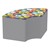 Shapes Series II Designer Soft Seating - Quarter Round - Compass/Light Gray