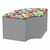 Shapes Series II Designer Soft Seating - Quarter Round - Compass/Light Gray