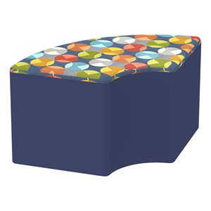Shapes Series II Designer Soft Seating - Quarter Round - Compass/Navy