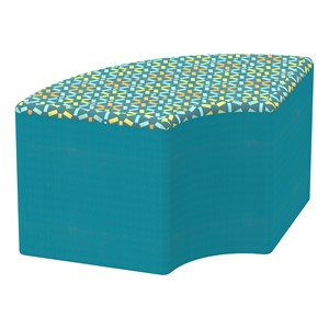 Shapes Series II Designer Soft Seating - Quarter Round - Atomic/Teal