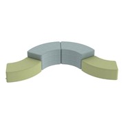 Shapes Series II Vinyl Soft Seating Set - Two 12"-High & Two 18"-High S-Curves (Pack of Four)