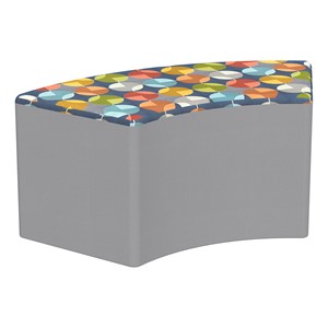 Shapes Series II Modular Soft Seating - S-Curve - Compass Sapphire/Light Gray