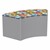 Shapes Series II Modular Soft Seating - S-Curve - Compass Sapphire/Light Gray