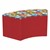 Shapes Series II Modular Soft Seating - S-Curve - Compass Sapphire/Red