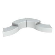 Shapes Series II Designer Soft Seating Set - S-Curve (Two 12" H and Two 18" H)