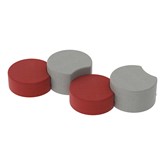 Shapes Series II Vinyl Soft Seating - Two 12''-High & Two 18''-High Crescents (Pack of Four) 