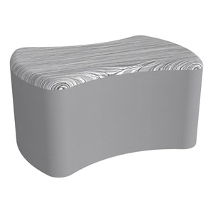 Shapes Series II Modular Soft Seating - Bow Tie - Live Wire Stone/Light Gray