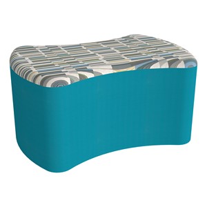 Shapes Series II Modular Soft Seating - Bow Tie - Bandwidth Circuit/Teal