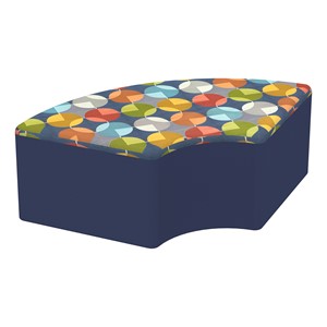 Shapes Series II Designer Soft Seating - Quarter Round - Compass/Navy