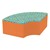 Shapes Series II Designer Soft Seating - Quarter Round - Atomic/Orange