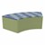 Shapes Series II Modular Soft Seating - S-Curve - Telegraph Indigo w/ Fern Green