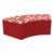 Shapes Series II Modular Soft Seating - S-Curve - Angle Pepper w/ Red
