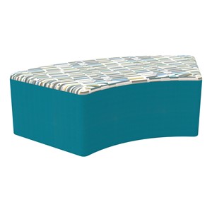 Shapes Series II Modular Soft Seating - S-Curve - Bandwidth Circuit w/ Teal