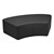 Shapes Series II Vinyl Soft Seating - S-Curve (12" High) - Black Smooth Grain