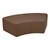Shapes Series II Vinyl Soft Seating - S-Curve (12" High) - Chocolate Smooth Grain