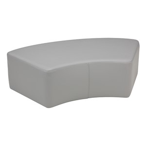 Shapes Series II Vinyl Soft Seating - S-Curve (12" High) - Light Gray Smooth Grain