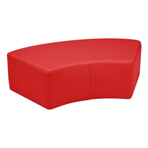 Shapes Series II Vinyl Soft Seating - S-Curve (12" High) - Red Smooth Grain