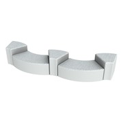 Shapes Series II Designer Soft Seating Set - Two 12" H S-Curve w/ Three 18" H Wedges