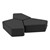 Shapes Series II Vinyl Soft Seating - 12" H CommunEDI Three-Pack - Black Smooth Grain