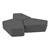 Shapes Series II Vinyl Soft Seating - 12" H CommunEDI Three-Pack - Gray Crosshatch