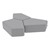 Shapes Series II Vinyl Soft Seating - 12" H CommunEDI Three-Pack - Light Gray Smooth Grain