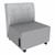 Shapes Series II Soft Seating Chair w/ USB & Electrical Outlets - Charlotte Silver w/ Light Gray