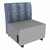 Shapes Series II Soft Seating Chair w/ USB & Electrical Outlets - Telegraph Indigo w/ Light Gray