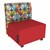 Shapes Series II Soft Seating Chair w/ USB & Electrical Outlets - Compass Sapphire w/ Red
