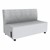 Shapes Series II Soft Seating Sofa w/ USB & Electrical Outlets - Charlotte Silver w/ Cool Gray