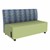 Shapes Series II Soft Seating Sofa w/ USB & Electrical Outlets - Telegraph Indigo w/ Fern Green
