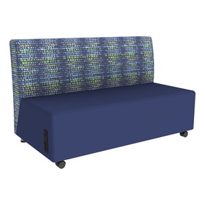 Shapes Series II Soft Seating Sofa w/ USB & Electrical Outlets - Telegraph Indigo w/ Navy