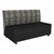Shapes Series II Soft Seating Sofa w/ USB & Electrical Outlets - Telegraph Steel w/ Black