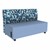 Shapes Series II Soft Seating Sofa w/ USB & Electrical Outlets - Angle Midnight w/ Powder Blue