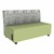 Shapes Series II Soft Seating Sofa w/ USB & Electrical Outlets - Bandwidth Circuit w/ Fern Green