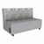 Shapes Series II Soft Seating Sofa w/ USB & Electrical Outlets (Grade 4 Material) Bandwidth Circuit w/ Light Gray