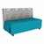 Shapes Series II Soft Seating Sofa w/ USB & Electrical Outlets - Bandwidth Circuit w/ Teal