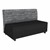 Shapes Series II Soft Seating Sofa w/ USB & Electrical Outlets (Grade 4 Material) Sirocco Shoal w/ Black