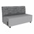 Shapes Series II Soft Seating Sofa w/ USB & Electrical Outlets (Grade 4 Material) Sirocco Shoal w/ Light Gray