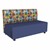 Shapes Series II Soft Seating Sofa w/ USB & Electrical Outlets - Compass Sapphire w/ Navy