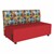 Shapes Series II Soft Seating Sofa w/ USB & Electrical Outlets - Compass Sapphire w/ Red