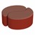 Shapes Series II Designer Soft Seating - 12" H Teardrop Pack of Two - Brick/Burgundy