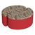 Shapes Series II Designer Soft Seating - 12" H Teardrop Pack of Two - Confetti/Red