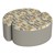 Shapes Series II Designer Soft Seating - 12" H Teardrop Pack of Two - Desert/Taupe