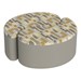 Shapes Series II Designer Soft Seating - 12" H Teardrop Pack of Two - Desert/Taupe