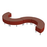 Shapes Series II Designer Soft Seating Set - S-Curve (Six 12'' H)