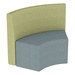 Shapes Series II Structured Vinyl Soft Seating - S-Curve - Green Back & Blue Seat