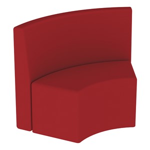Shapes Series II Structured Vinyl Soft Seating - S-Curve - Burgundy Back & Seat