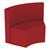 Shapes Series II Structured Vinyl Soft Seating - S-Curve - Burgundy Back & Seat