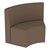 Shapes Series II Structured Vinyl Soft Seating - S-Curve - Chocolate Back & Seat